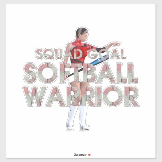TOP Softbal Krijger Sticker (Vel)