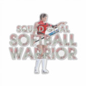 TOP Softbal Krijger Sticker (Voorkant)