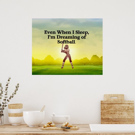 TOP Softball Dreams Poster (Keuken)