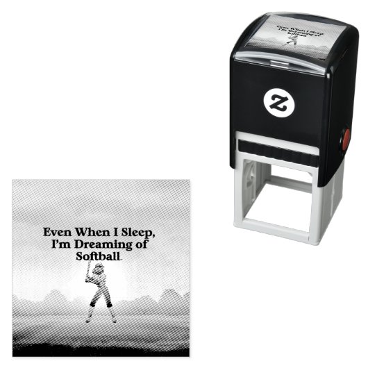 TOP Softball Dreams Zelfinktende Stempel (In situ)