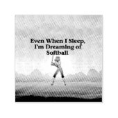 TOP Softball Dreams Zelfinktende Stempel (Design)