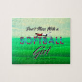 TOP Softball Girl Jigzaag Puzzle Legpuzzel (Horizontaal)