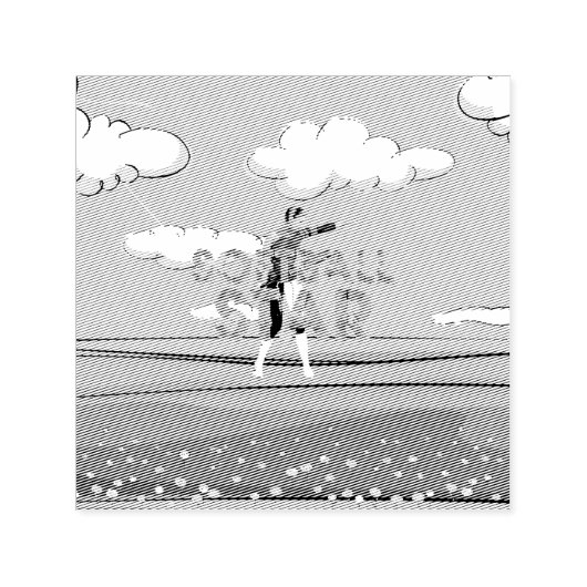 TOP Softball Ster Zelfinktende Stempel (Design)