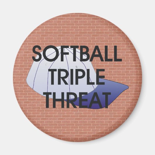 TOP Softball Triple Threat Magneet (Voorkant)