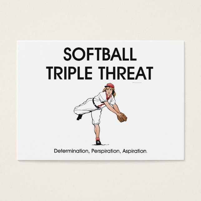 TOP Softball Triple Threat Visitekaartjes (Voorkant)