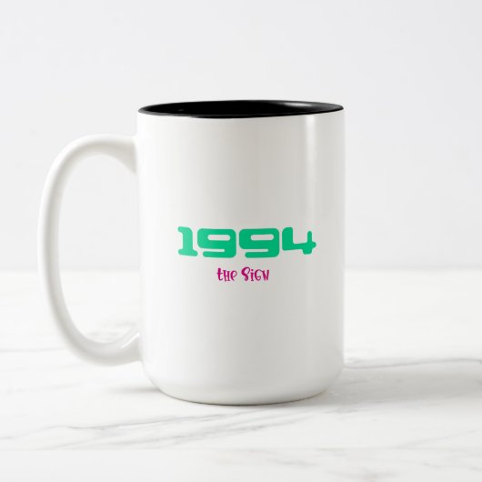 Top Song 1994 Tweekleurige Koffiemok (Links)