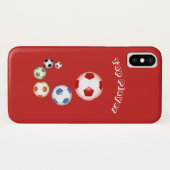 Top Speler Voetbalballen Case-Mate iPhone Case (Achterkant (horizontaal))