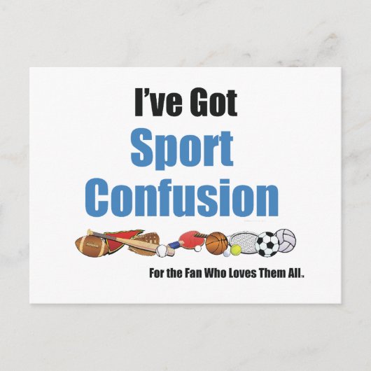 TOP Sport, verwarring Briefkaart (Voorkant)