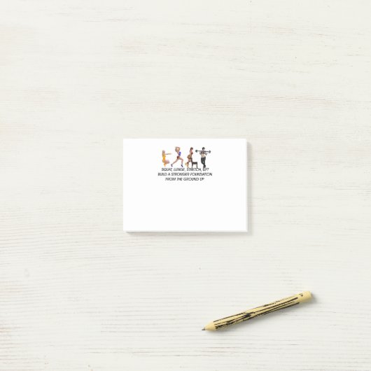 TOP Squat Slogan Post-it® Notes (Op bureau)