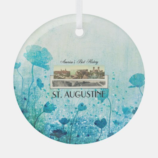 TOP St. Augustine Glas Ornament (Voorkant)