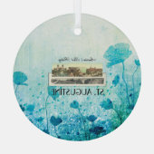 TOP St. Augustine Glass Ornament (Achterkant)