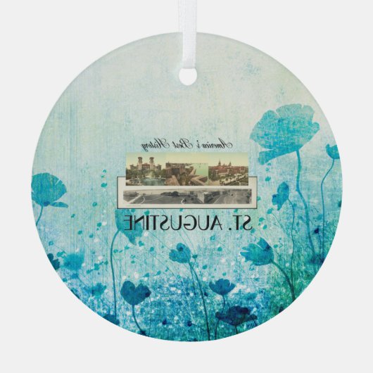 TOP St. Augustine Glass Ornament (Achterkant)