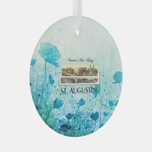 TOP St. Augustine Glass Ornament (Voorkant Rechts)