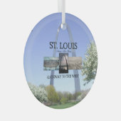 TOP St. Louis Gateway Glass Ornament (Voorkant Rechts)