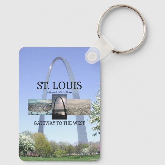 TOP St. Louis Gateway-Sleutelhanger Sleutelhanger (Achterkant)