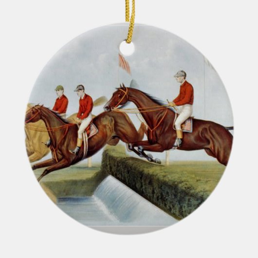 TOP Steeplechase Keramisch Ornament (Voorkant)