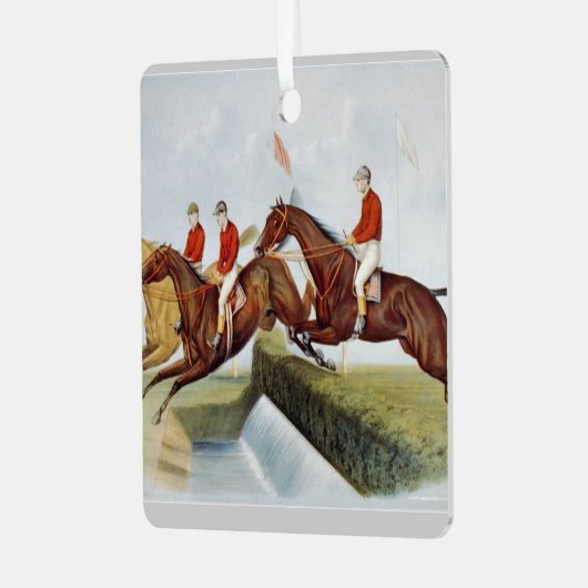 TOP Steeplechase Metal Ornament (Voorkant links)