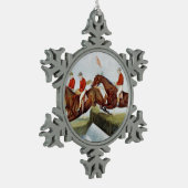 TOP Steeplechase Tin Sneeuwvlok Ornament (Links)