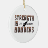 TOP Sterkte in getallen Keramisch Ornament (Rechts)