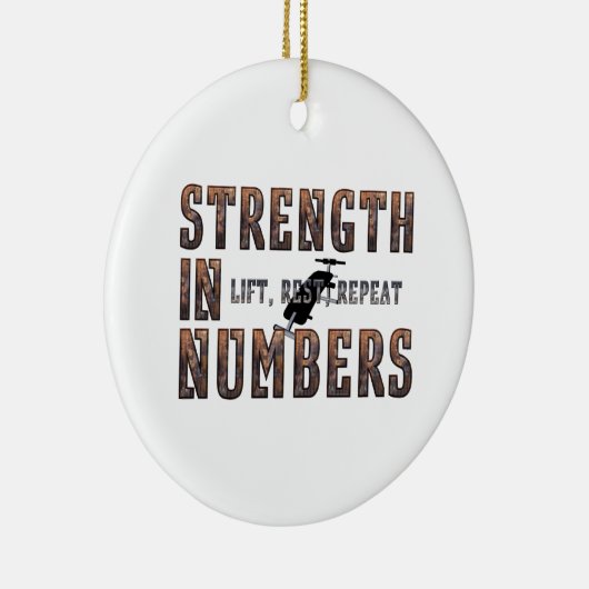 TOP Sterkte in getallen Keramisch Ornament (Rechts)