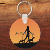 TOP Strand en hondenwandeling Sleutelhanger (Voorkant)