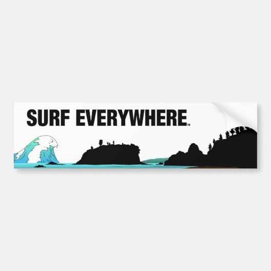 TOP-Surf overal Bumpersticker (Voorkant)