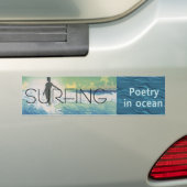 TOP Surfkracht in oceaan Bumpersticker (Op auto)