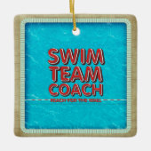 TOP Swim Coach Keramisch Ornament (Voorkant)