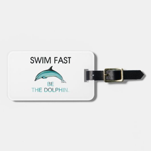 TOP Swim Dolphin Fast Bagagelabel (Voorkant horizontaal)