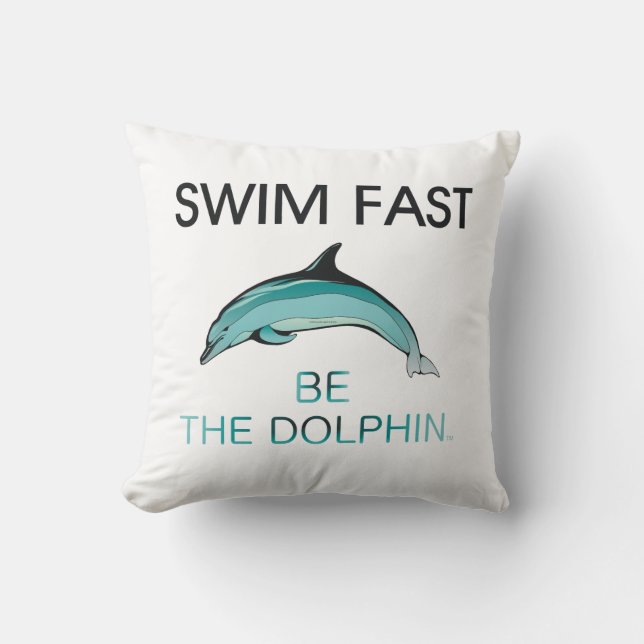 TOP Swim Dolphin Fast Kussen (Voorkant)