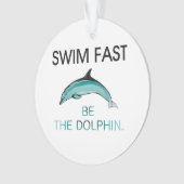 TOP Swim Dolphin Fast Ornament (voorkant)