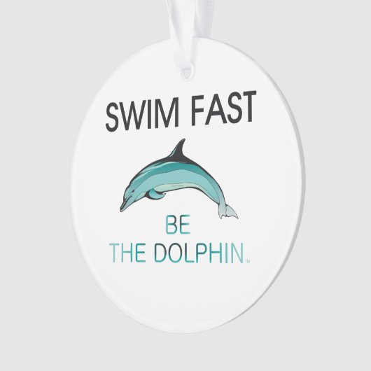 TOP Swim Dolphin Fast Ornament (voorkant)