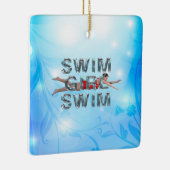 TOP Swim Girl Swim Keramisch Ornament (Rechts)