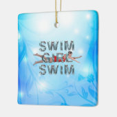 TOP Swim Girl Swim Keramisch Ornament (Links)
