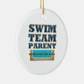 TOP Swim Team Parent Keramisch Ornament (Rechts)