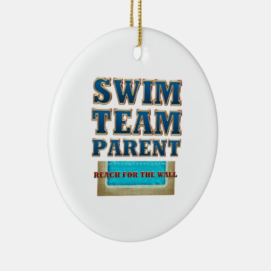 TOP Swim Team Parent Keramisch Ornament (Rechts)