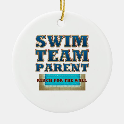 TOP Swim Team Parent Keramisch Ornament (Voorkant)