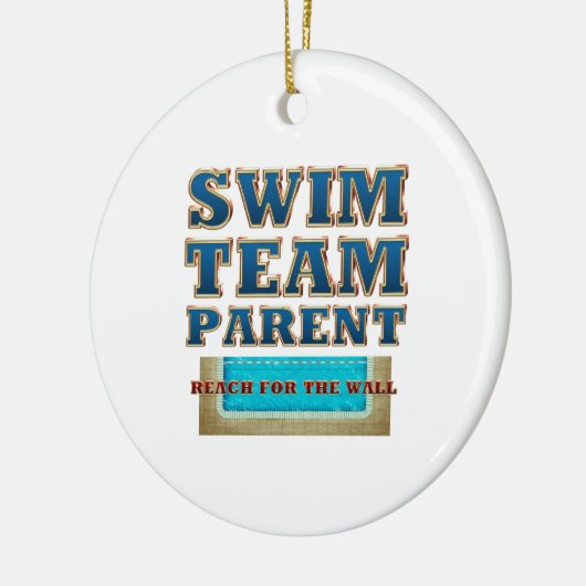 TOP Swim Team Parent Keramisch Ornament (Links)