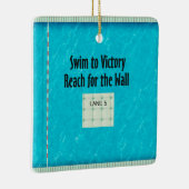 TOP Swim Team Slogan Keramisch Ornament (Rechts)