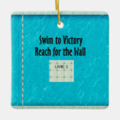 TOP Swim Team Slogan Keramisch Ornament (Voorkant)