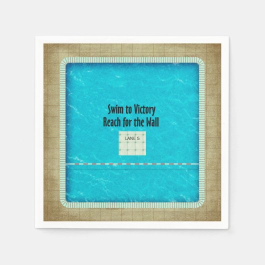 TOP Swim Team Slogan Servet (Voorkant)