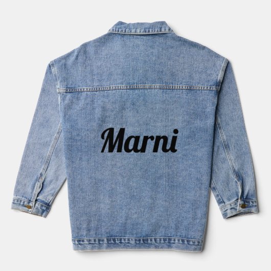 Top T zegt de naam Marni Denim Jacket (Achterkant)