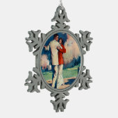 TOP Tango Summer Tin Sneeuwvlok Ornament (Links)