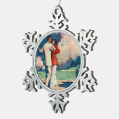 TOP Tango Summer Tin Sneeuwvlok Ornament (Rechts)