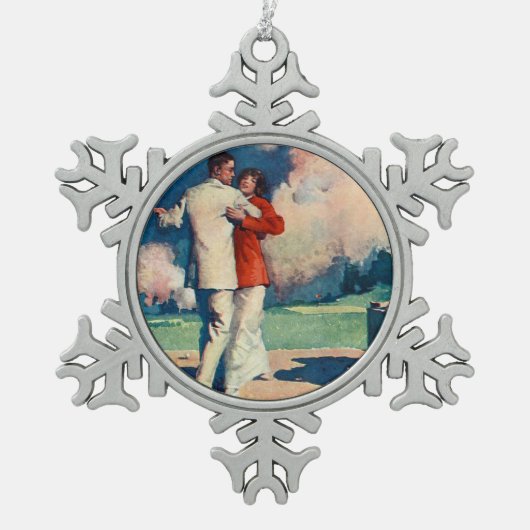 TOP Tango Summer Tin Sneeuwvlok Ornament (Voorkant)