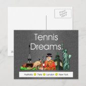 TOP Tennis Dreams Briefkaart (Voorkant / Achterkant)