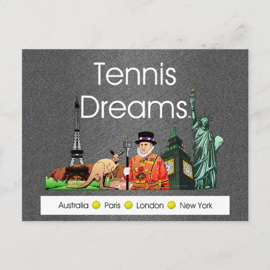 TOP Tennis Dreams Briefkaart (Voorkant)