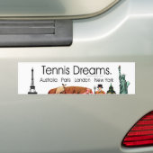 TOP Tennis Dreams Bumpersticker (Op auto)