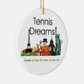 TOP Tennis Dreams Keramisch Ornament (Rechts)