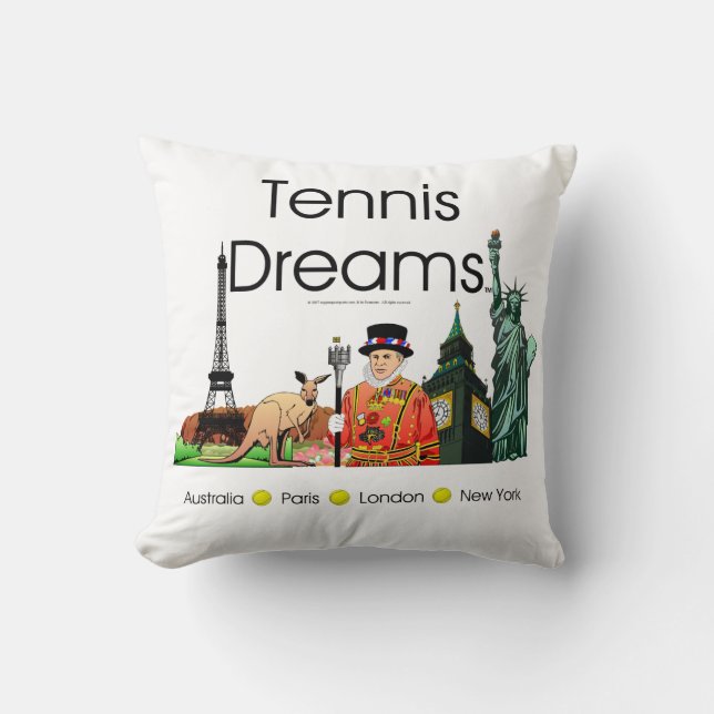 TOP Tennis Dreams Kussen (Voorkant)